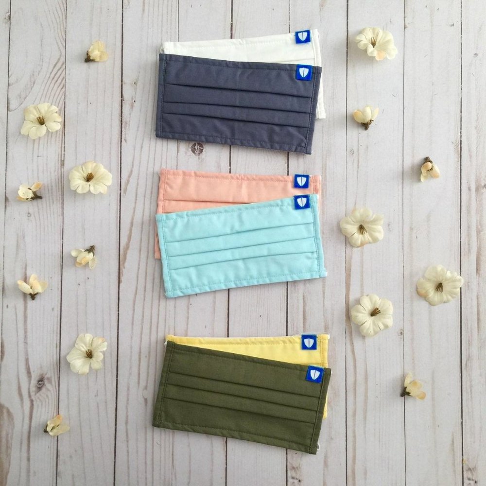 NEW! 2 PACK Cloth Face Mask - Oyster and Peach - Picture 7 of 7